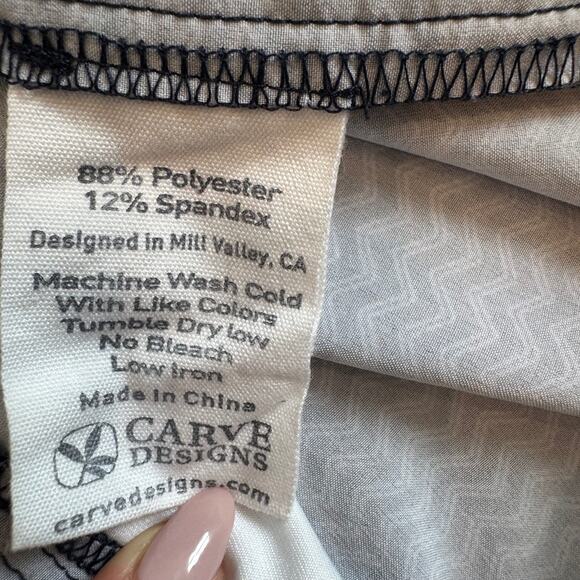 Carve Designs Blue Chevron Print Women's Board Shorts Size 4 -Swim Beach Surf - Picture 4 of 6